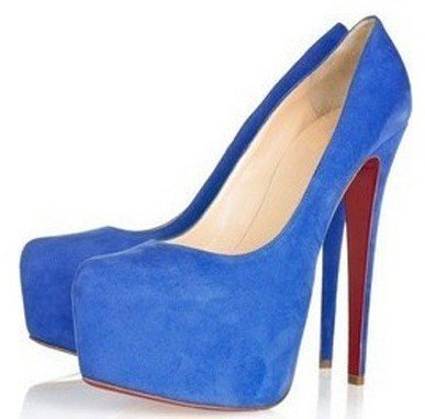 Genuine Leather 3" Heel Thin Heel Pump
