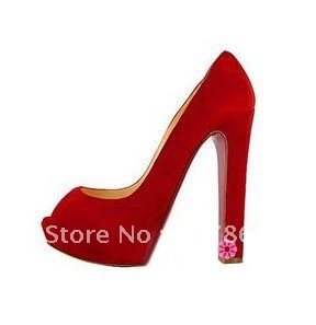 Suede Brand High Heels Platform Shoes Free Shipping