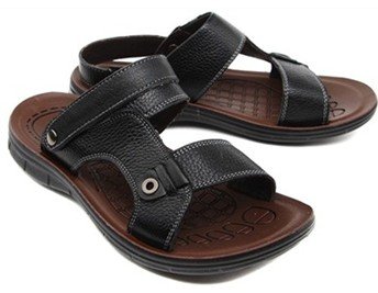 Suede Casual Men's Sandals With Buckle