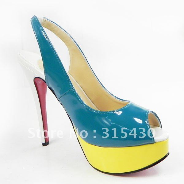 Women's High Heel Candy Color Platform Sandal