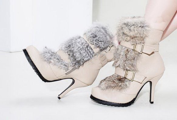 Gladiator High Heels PU Women's Clogs