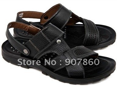 Cool Summer Genuine Leather Buckle Men's Casual Shoes