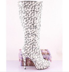 Women's Genuine Leather Fashion High-heel Boots