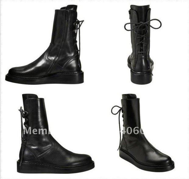 Genuine Leather Flat Black Autumn Women's Casual Shoes