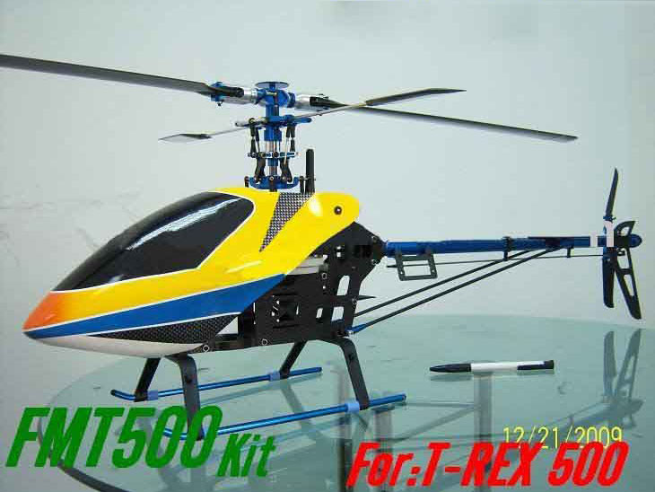 All Metal Carbon 500 RC Heli Helicopter Kit ARF Toy