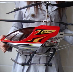 Big Size 105cm 3.5Channel 2.4GHz Gyroscope System Metal Frame RC Helicopter Toy