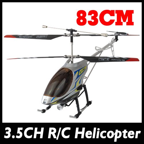 Plastic 83CM 3.5CH Radio Control Metal Gyro RC Helicopter