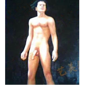 Man Naked Realistic Oil Paintings