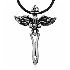 Cool Angel 925 Silver Necklace Men's Thai Silver Necklace Valentine's Day Gift