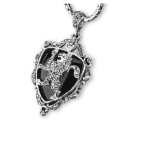 925 Silver Western Personality King Arthur Knight Man Necklace
