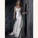 Floor-Length Backless A-Line 100% Silk Watteau Train Wedding Dresses
