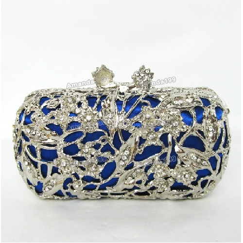 Ladies Royal Blue Diamond Elegant Evening Bags Ladies Royal Blue Diamond Elegant Evening Bags